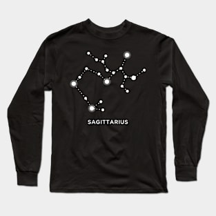 Sagittarius Zodiac Constellation Sign Long Sleeve T-Shirt